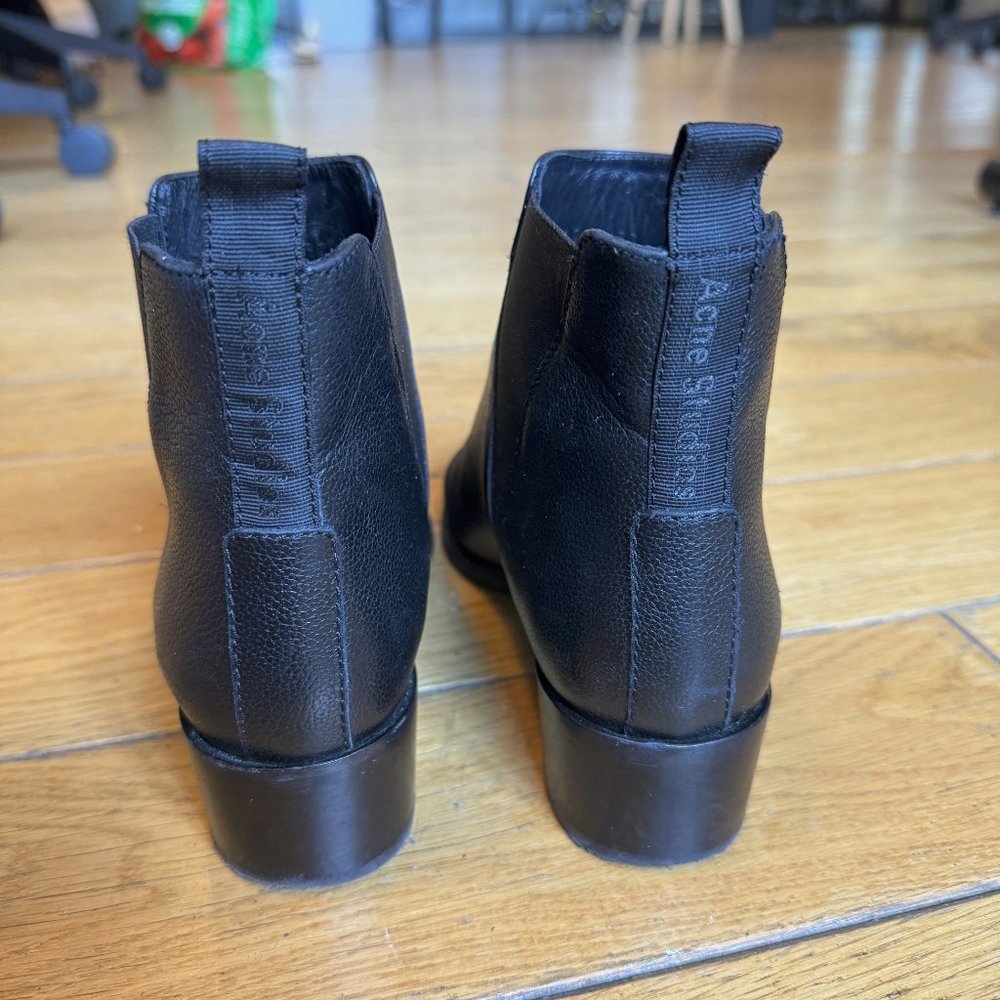Acne Studio Black Jensen Boots - Picture 3 of 8